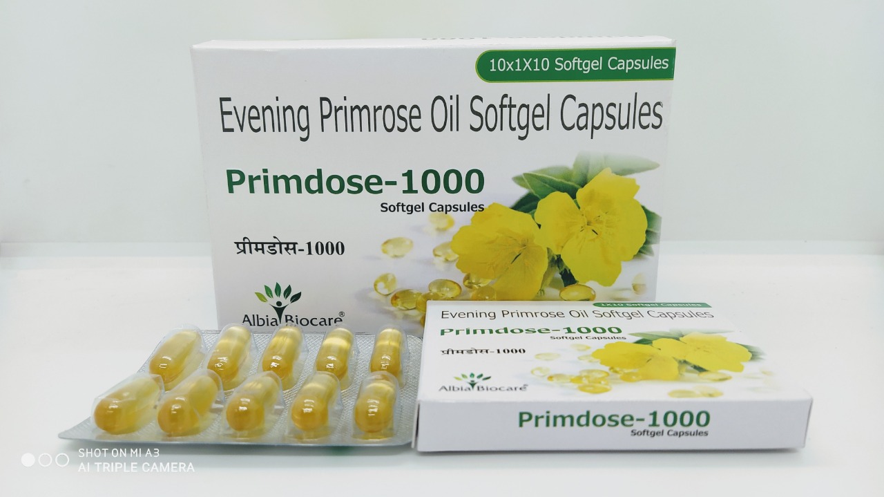 PRIMDOSE-1000 Softgel Cap. | Evening Primrose Oil 1000mg